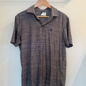 IZOD Men's Blue Heathered Golf Polo Shirt